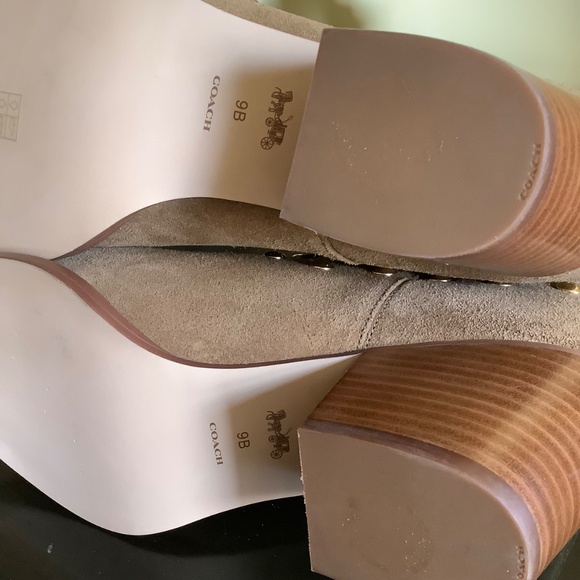 Coach Pauline Suede Bootie Western Style Coconut SZ 9 NWOT - Picture 15 of 16